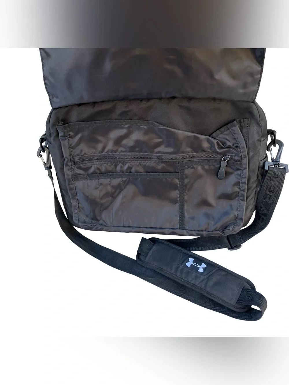 Under Armour Storm Messenger Bag Briefcase Crossbody Laptop Coach’s Black Logo